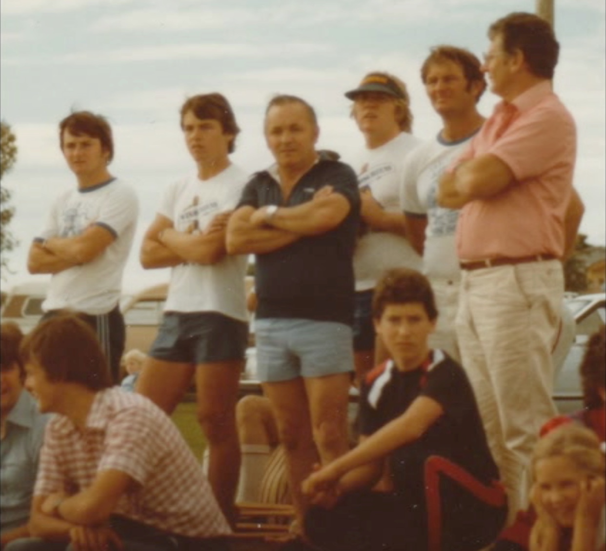Cliff Wright with the original team